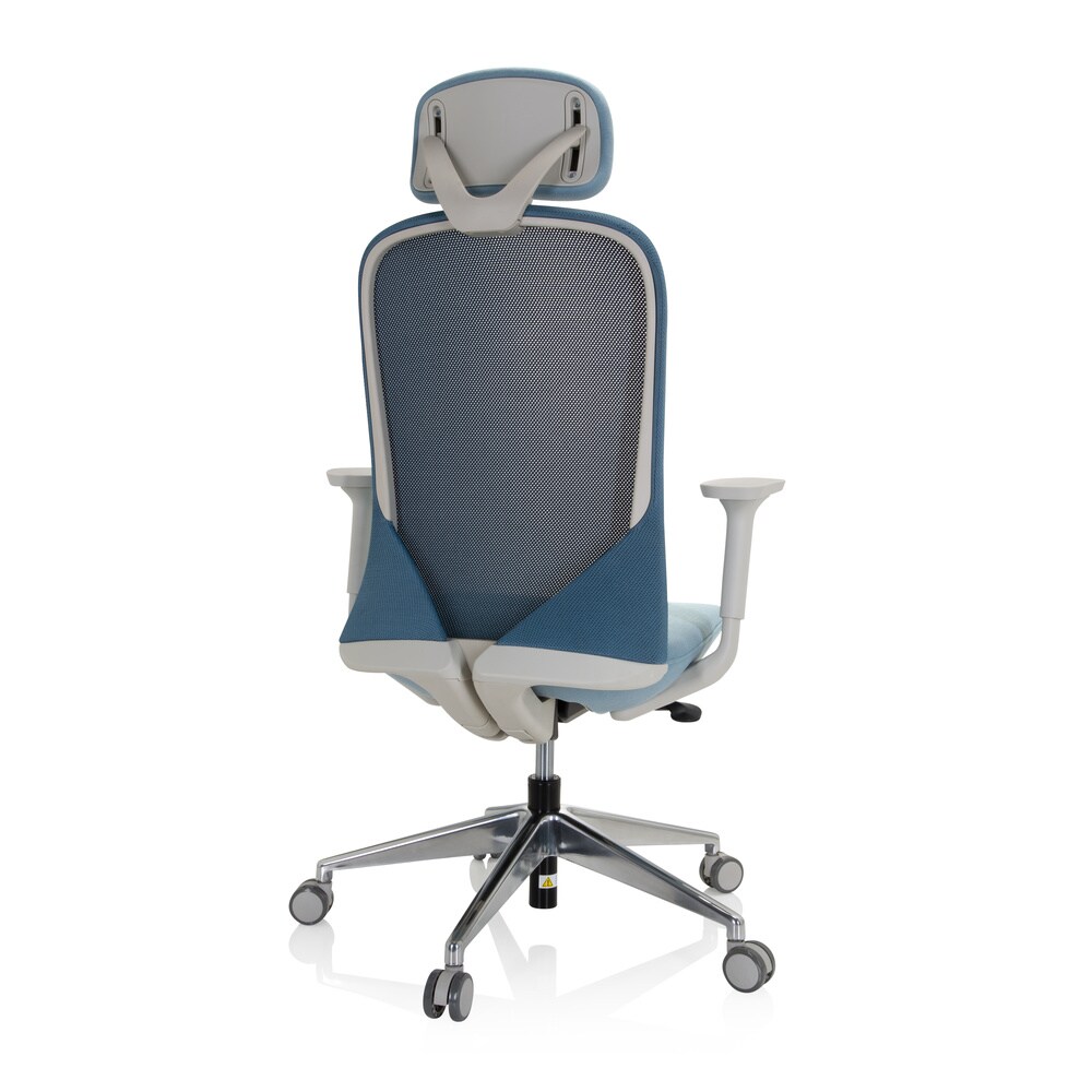 Profi Bürostuhl AVEZA PRO Stoff/Netzstoff mit Armlehnen (höhenverstellbar) hjh OFFICE