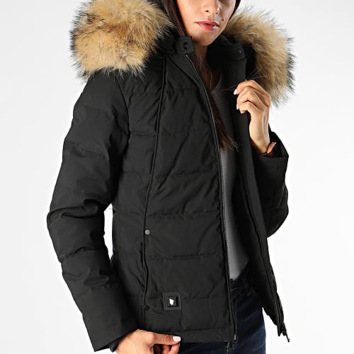 Doudoune Chauffante Capuche Femme Budapest Noir