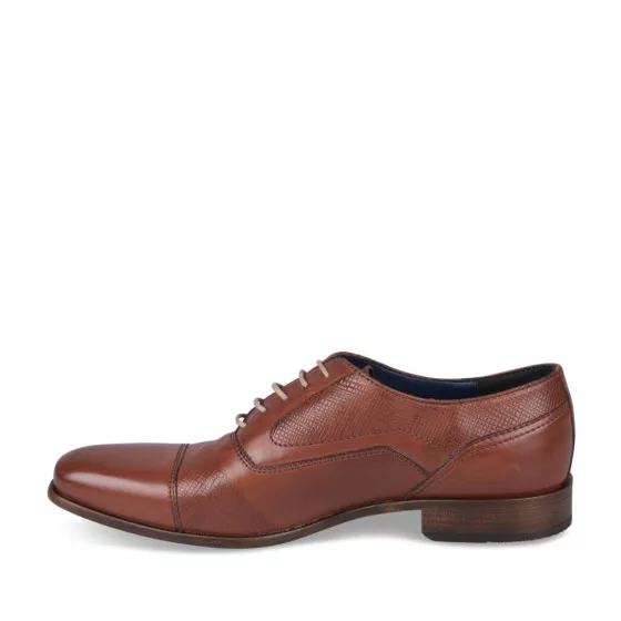 Derbies COGNAC B-BLAKE CUIR