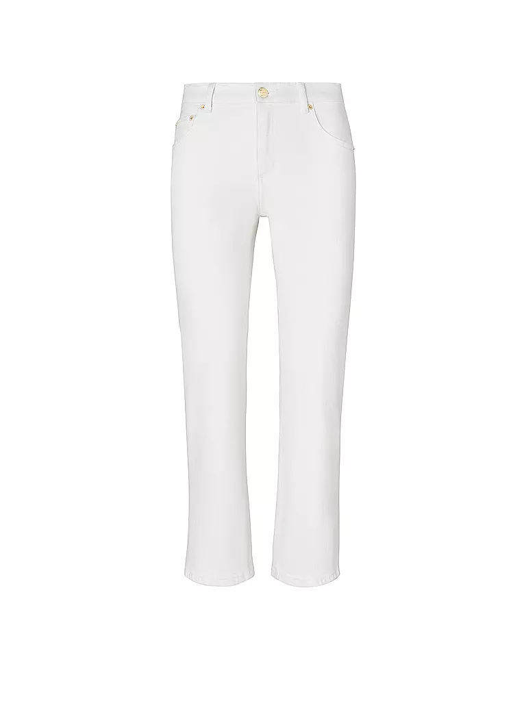 TORY BURCH Jeans Flared Fit 7/8  weiss