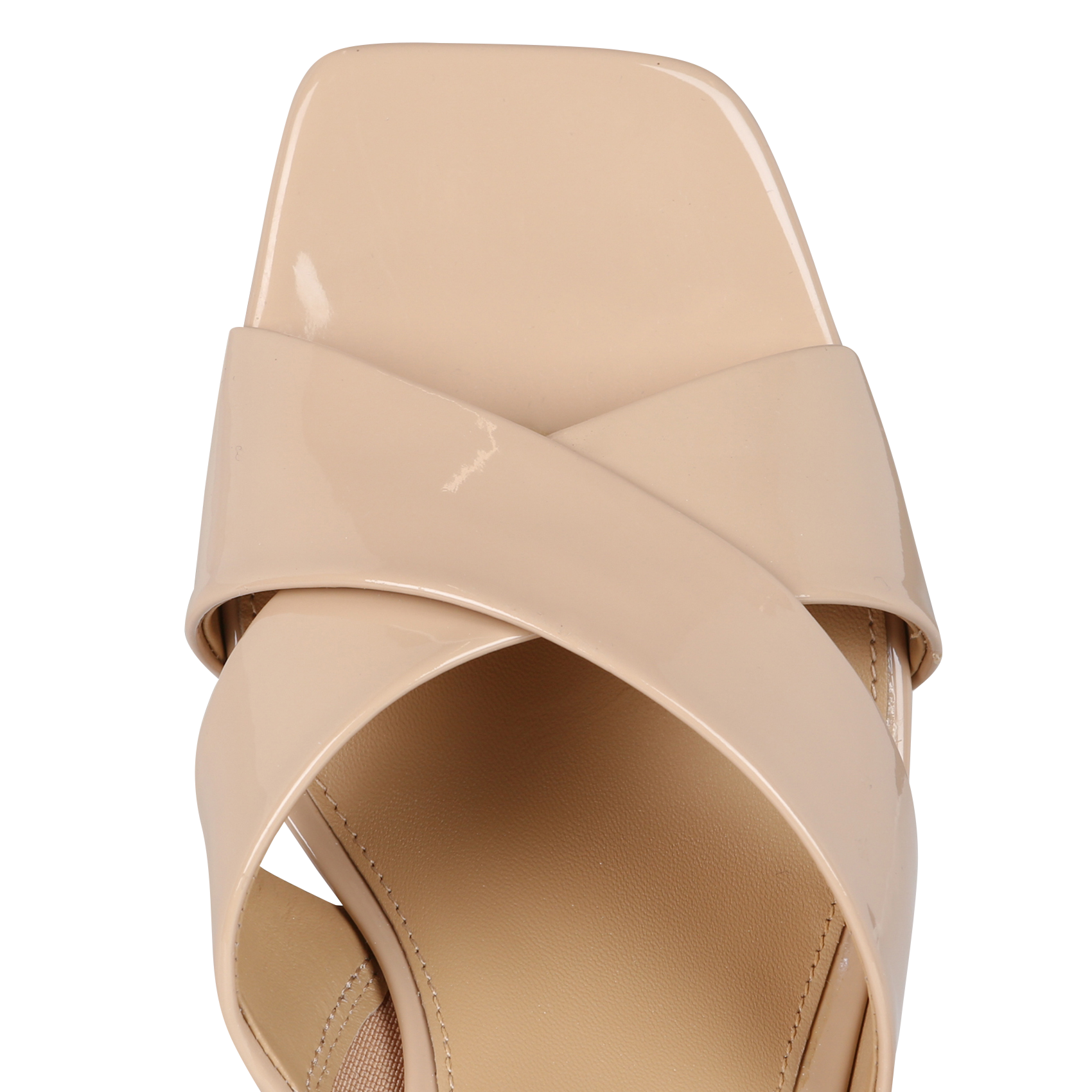 CLARA - Sandales hautes effet vernis| Rose