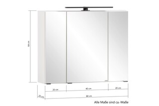 Bad-Waschtischkombination LÜTTICH beige 80cm