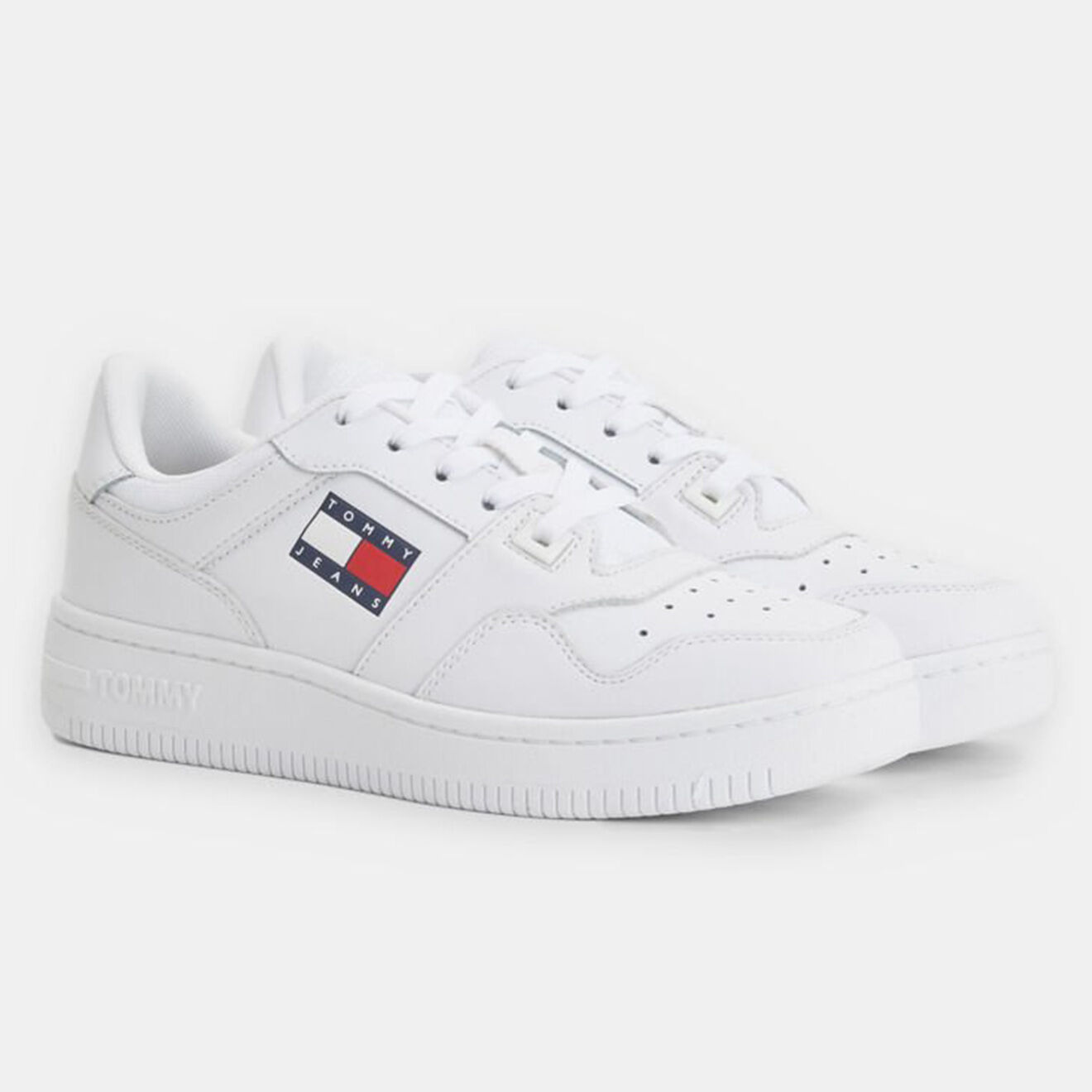 Tommy Jeans Baskets en Cuir J3 Tj Retro blanches
