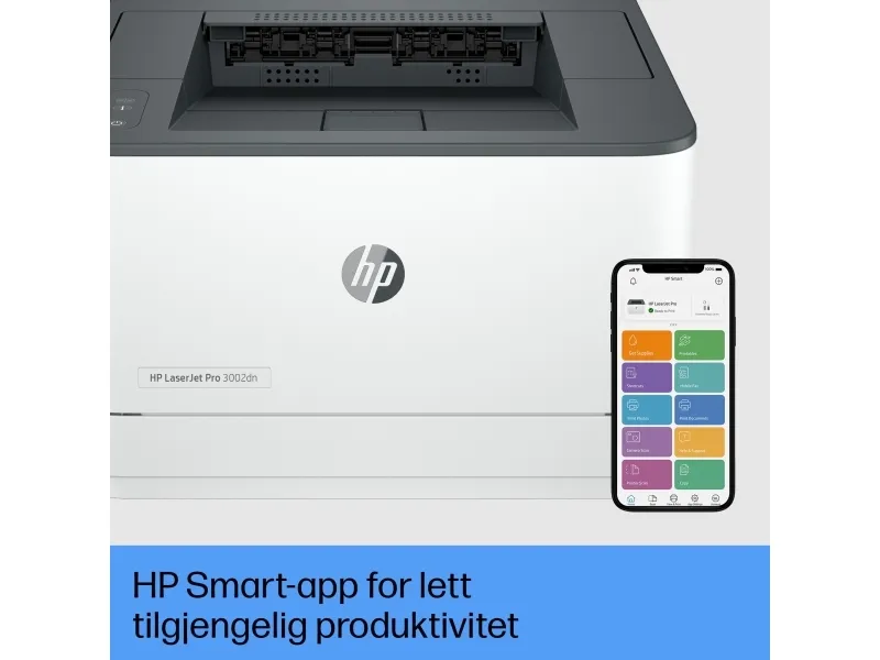 HP LaserJet Pro 3002dn - Printer - S/H - Duplex - laser - A4/Legal - 1200 x 1200 dpi - op til 33 spm - kapacitet: 250 ark - USB 2.0, LAN