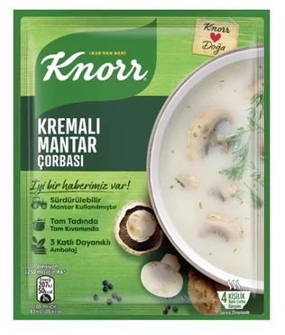 Knorr Cremige Champignonsuppe - Kremali Mantar Corbasi 63g MHD:29.1.26