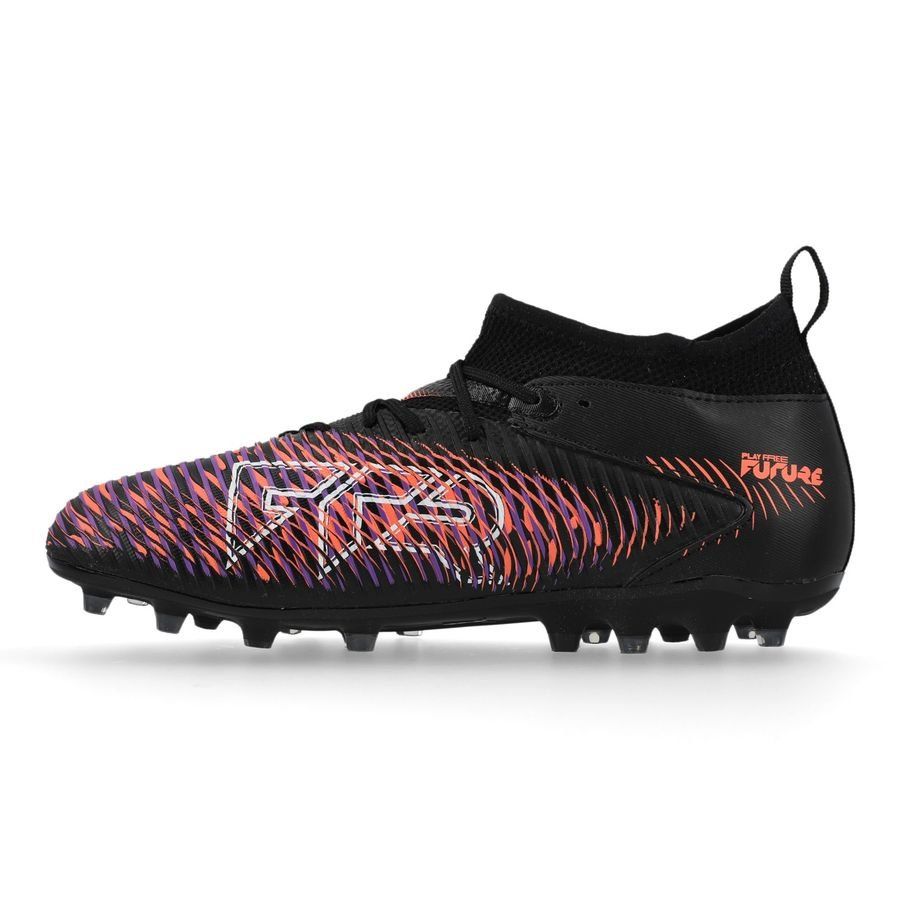 PUMA Future 8 Match MG Unlimited - Noir/Blanc/Glowing Red Enfant