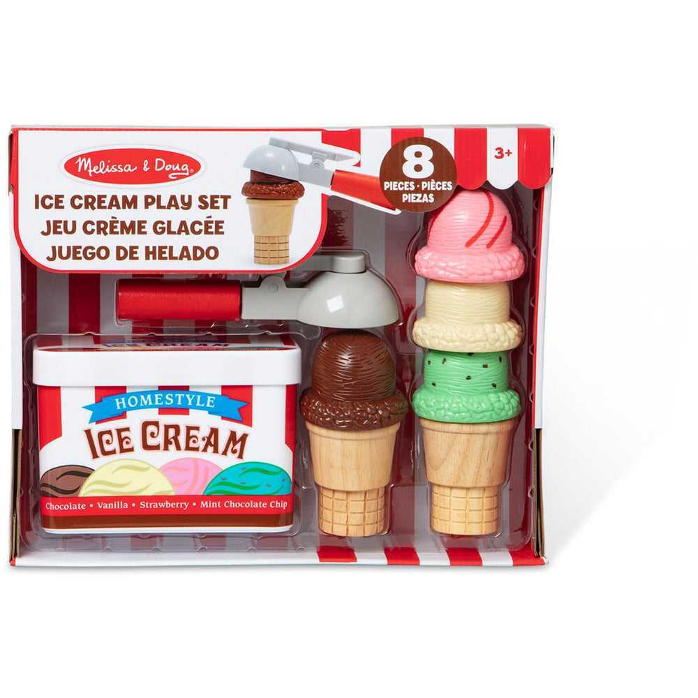 Køb Melissa & Doug Multifarvet Legetøj Scoop & Stack Ice Cream Cone Playset