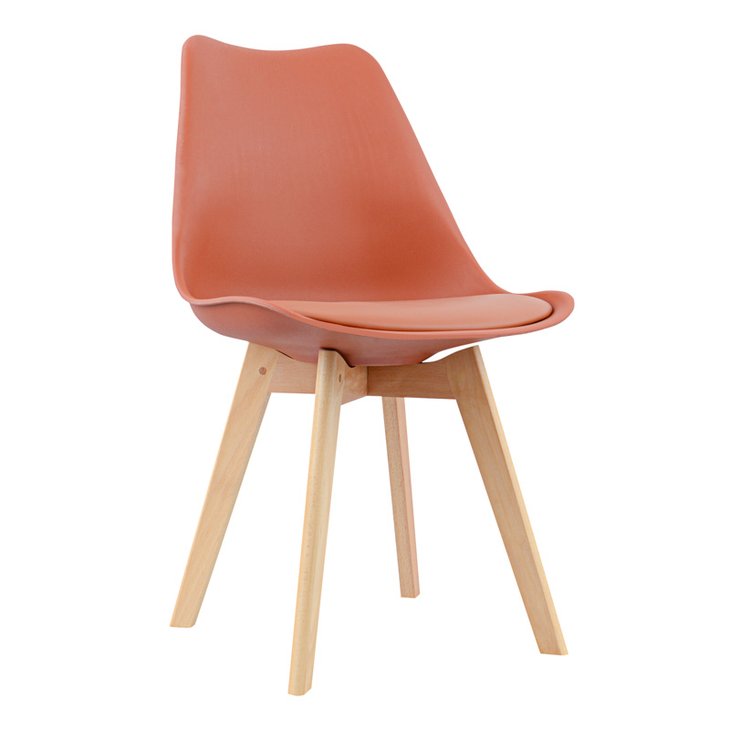 Chaise scandinave 'Romy' terracotta