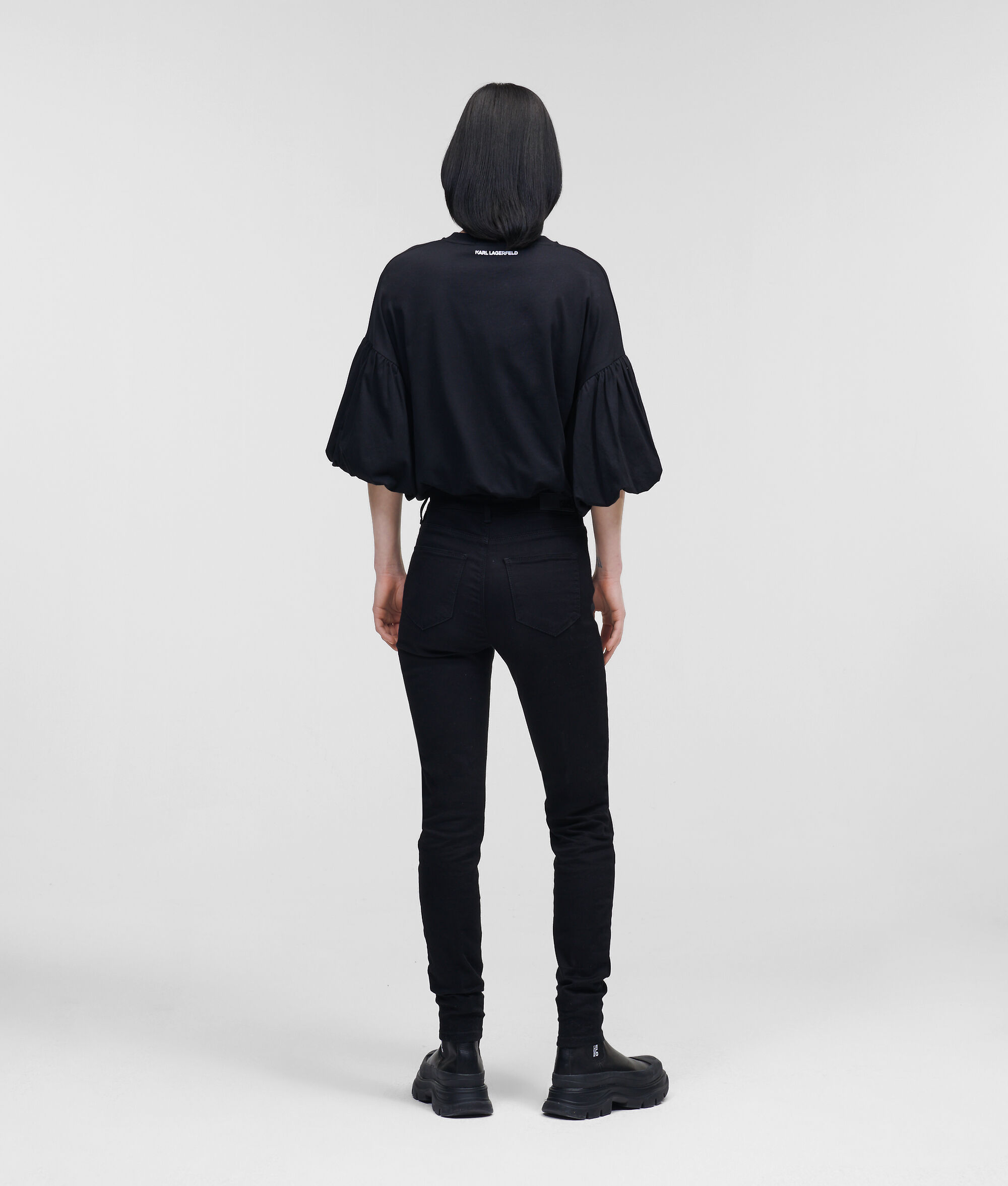 JEAN SKINNY NOIR AVEC LOGO KARL BRODÉ