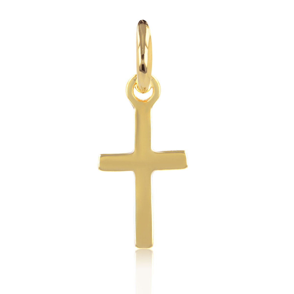 Pendentif plaqué or forme de croix