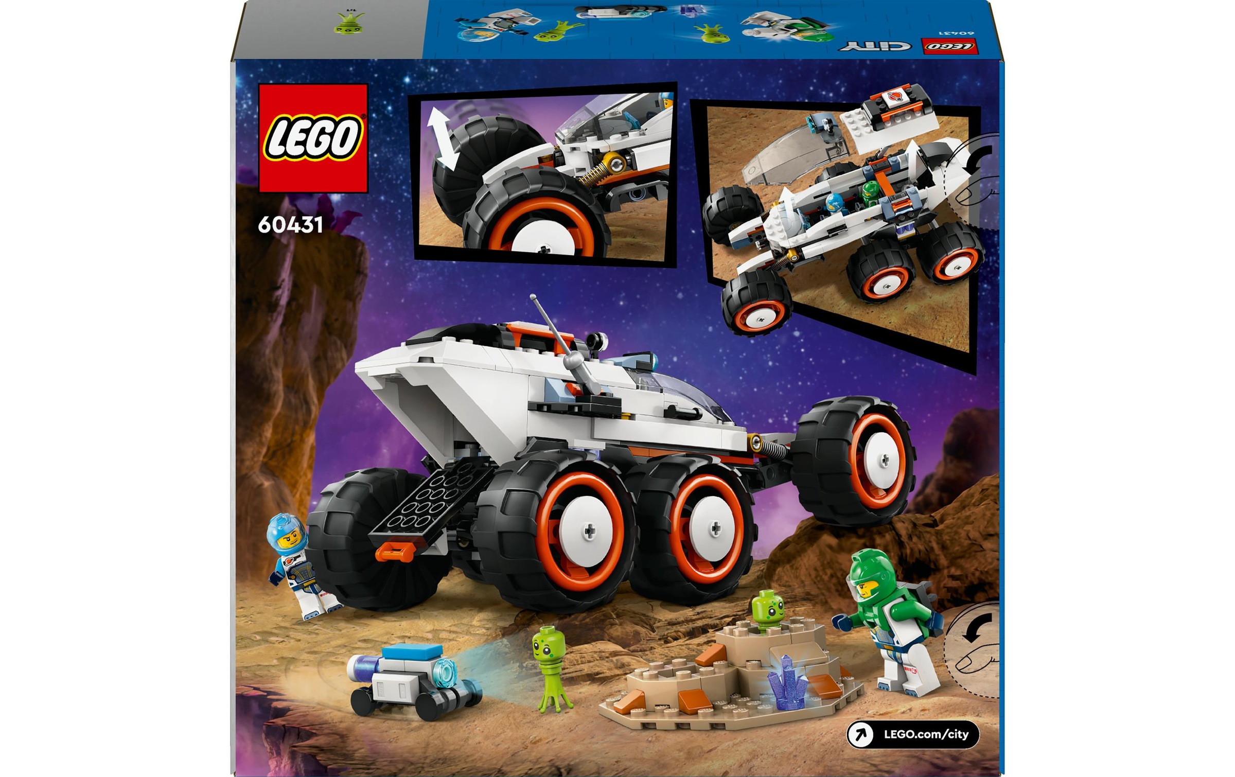 LEGO® Spielbausteine »Weltraum-Rover mit Ausserirdischen 60431«