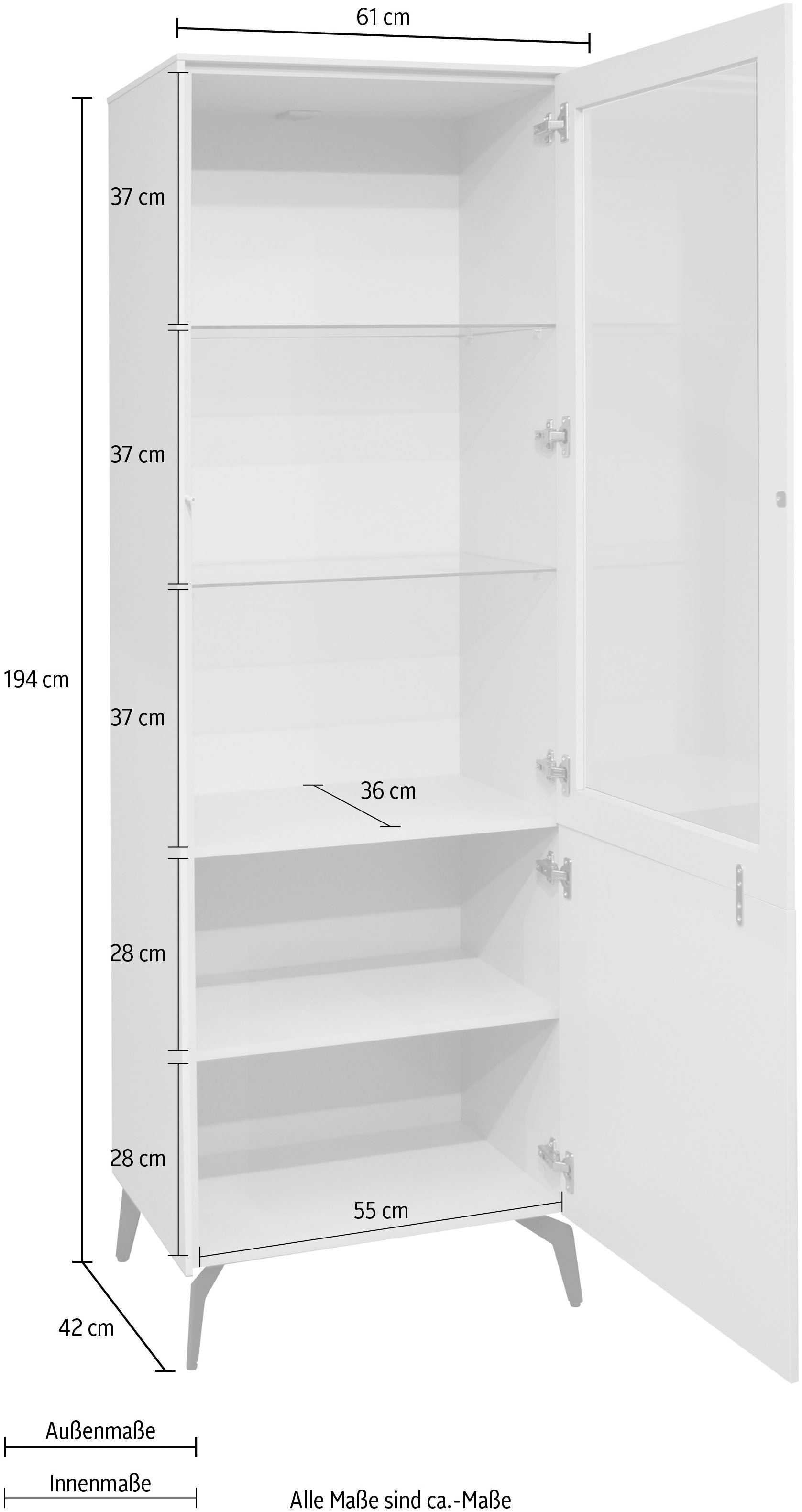Mäusbacher Standvitrine »Imola TOPSELLER!« OTTOs Choice,  Mäusbacher Vitrine mit Glas- und Holztür