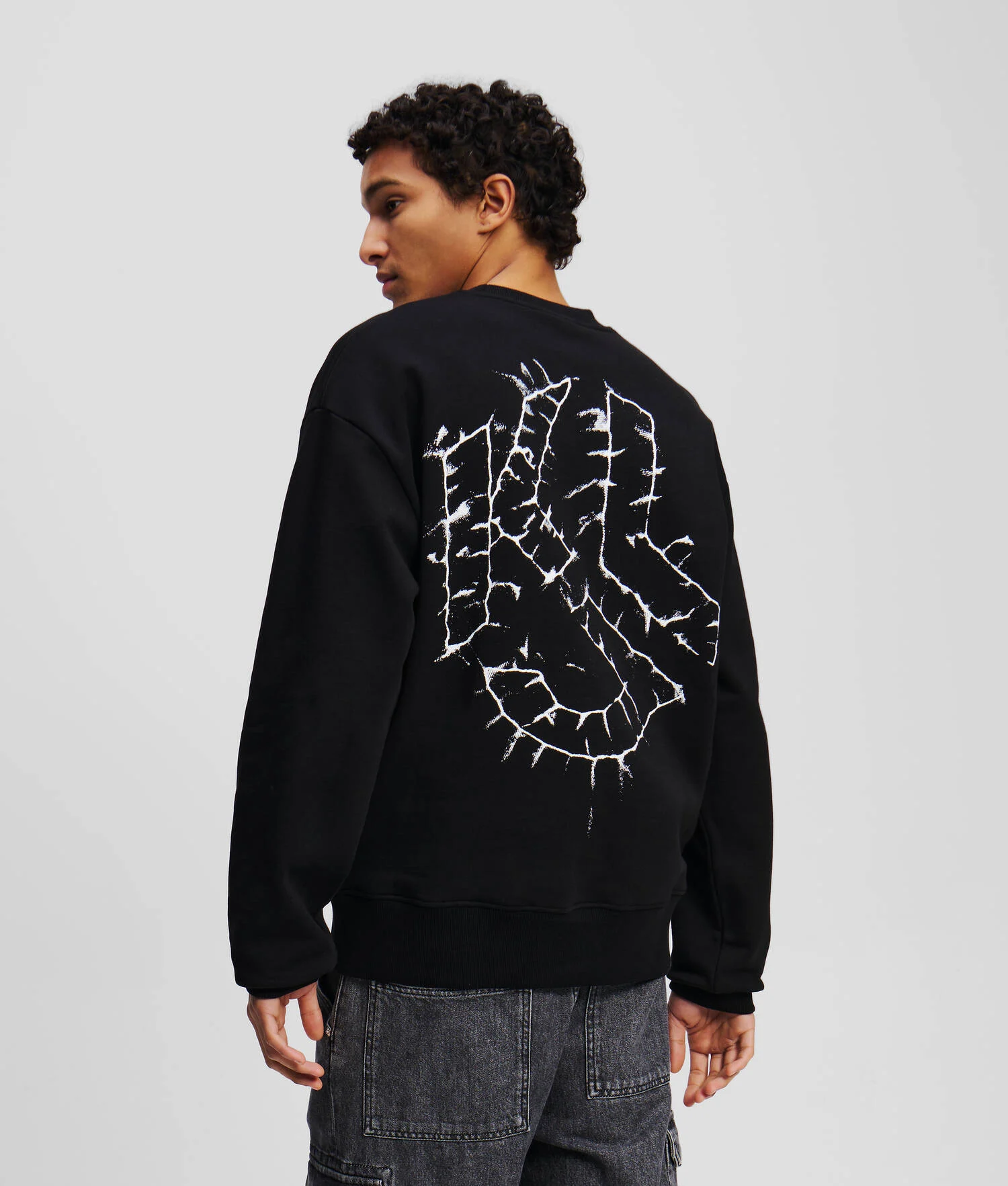 SWEAT-SHIRT AVEC MONOGRAMME SHIBORI - Noir