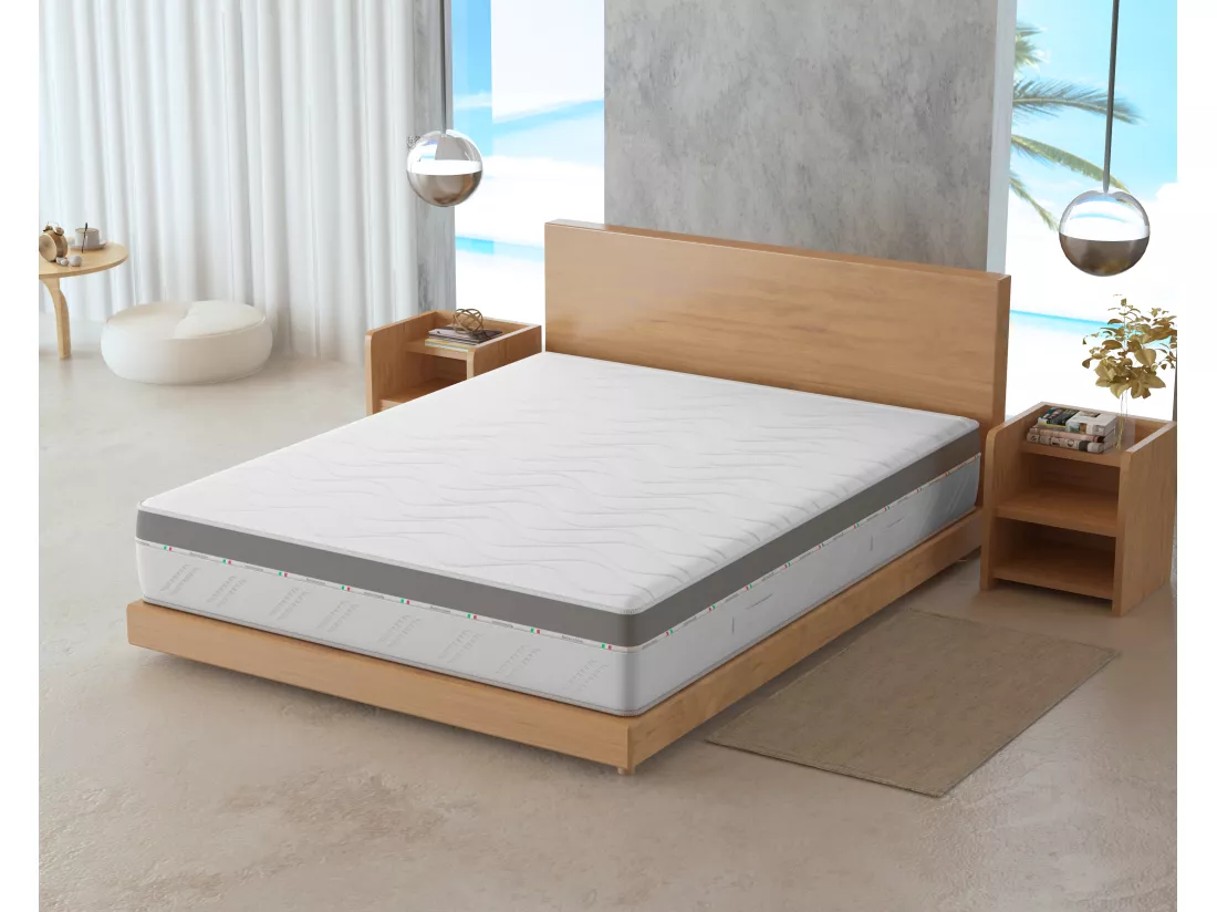 Matelas 800 Ressorts Indépendants Polirelax 7 Zones Air Touch 140x200x22