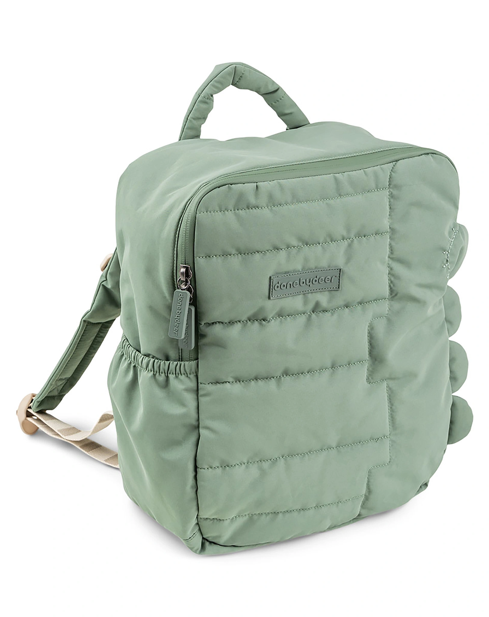 Kinderrucksack CROCO (32x25x12) gesteppt in grün