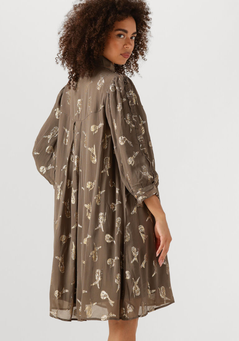taupe bruuns bazaar mini jurk bbtammi dress
