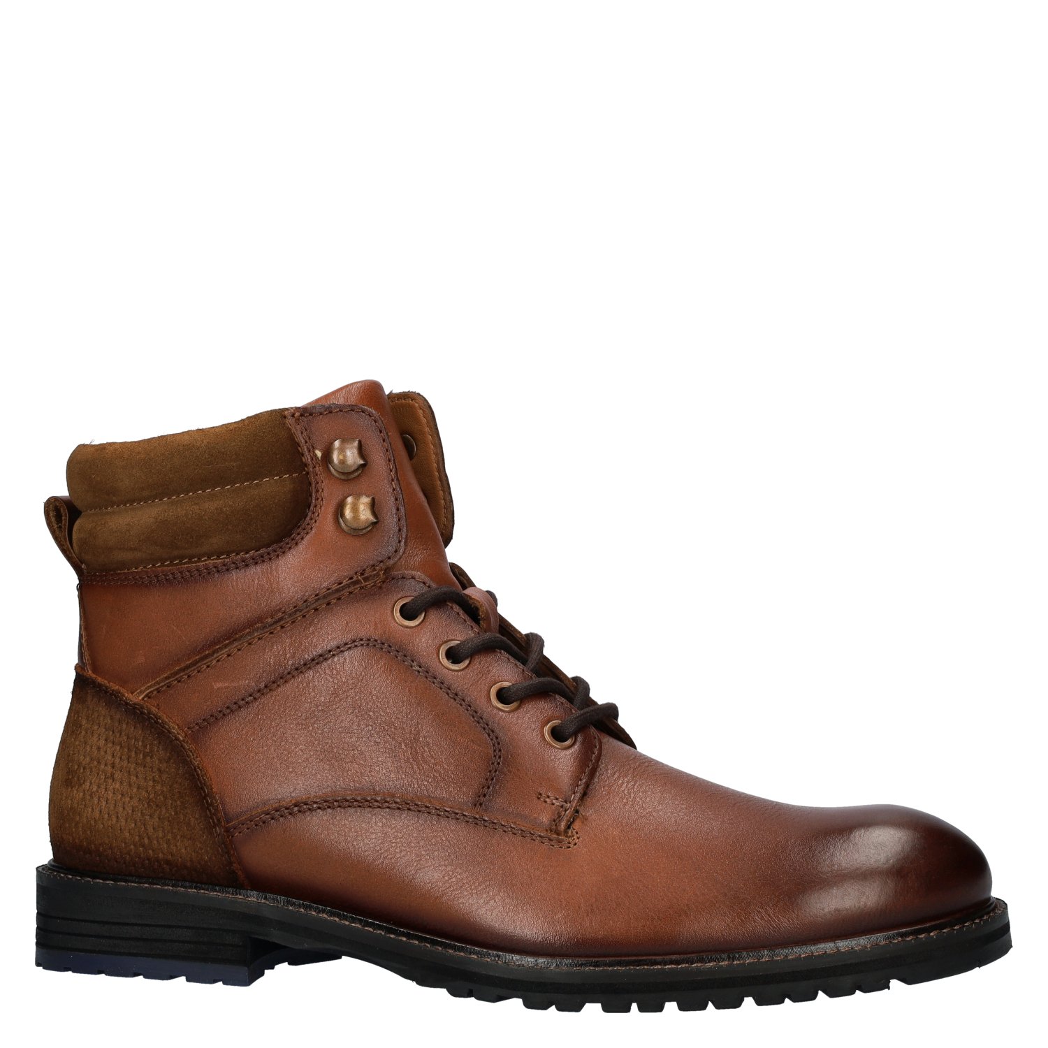 Nile heren veterboot Nelson Cognac