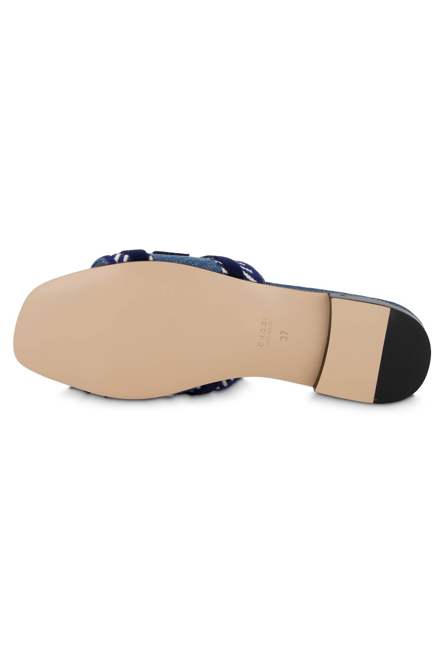 Gucci| Damen Pantoletten JANE SLIDE DENIM W/GUCCI