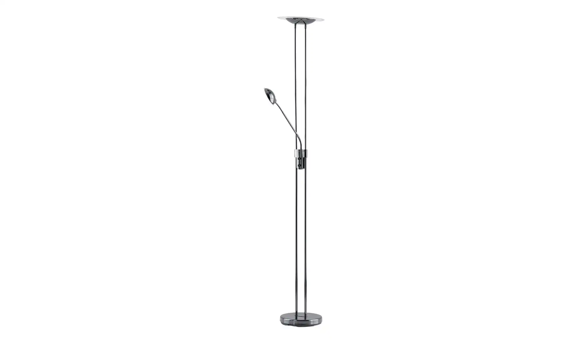 Meisterleuchten LED-Deckenfluter, 2-flammig, schwarz-chrom