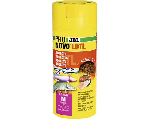 Korrelvoer JBL PRONOVO LOTL GRANO M 250 ml CLick Axolotl