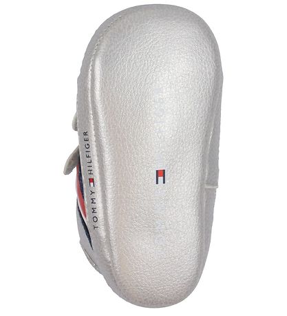 Tommy Hilfiger Skindfutter - Stribes Velcro - Sølver