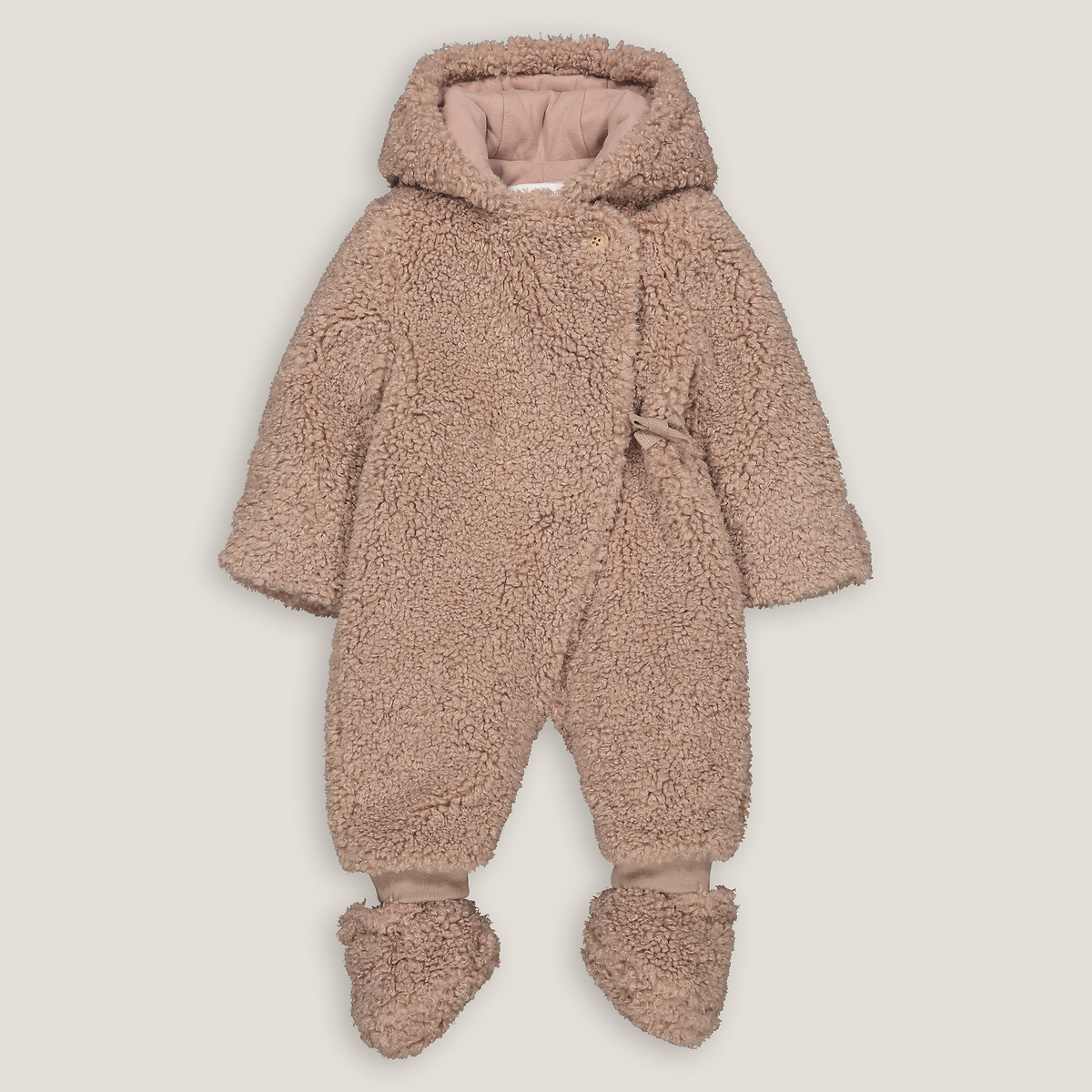 COLEÇÕES LA REDOUTE<br>Conjunto de piloto quente com capuz, em sherpa