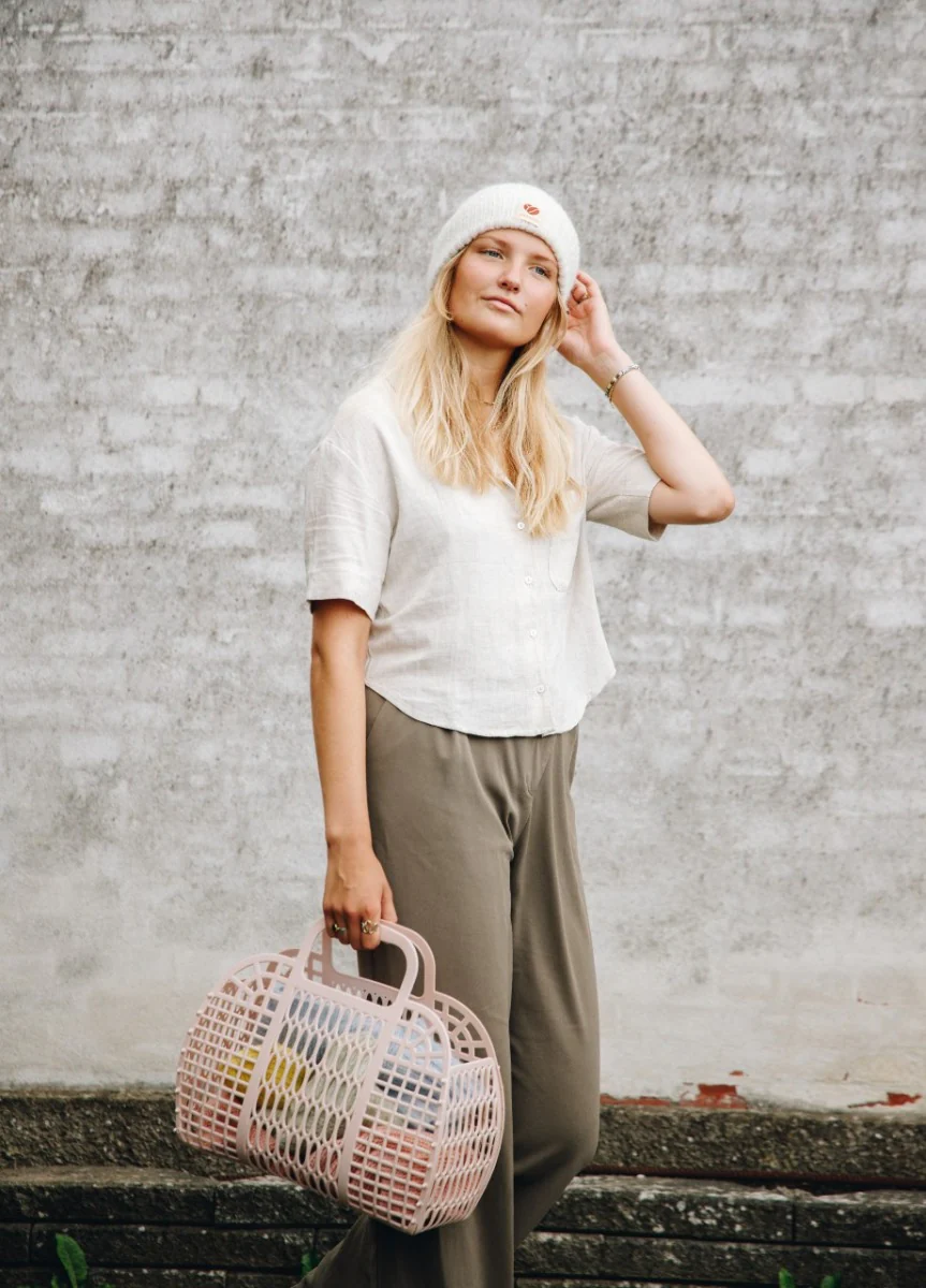 Coffee Beanies  Sky Beanie strikhue - Off White
