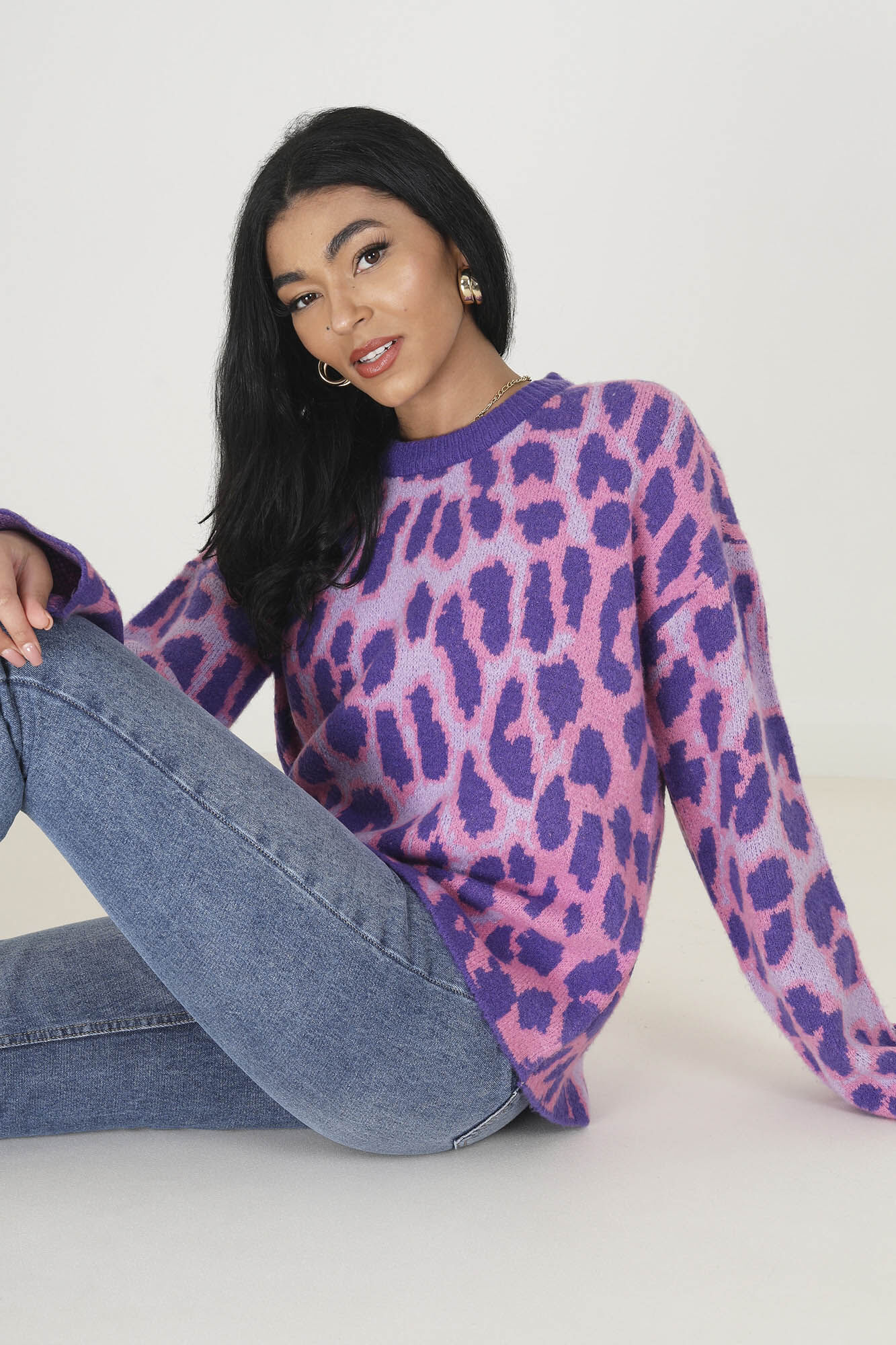 Jersey com jacquard animal