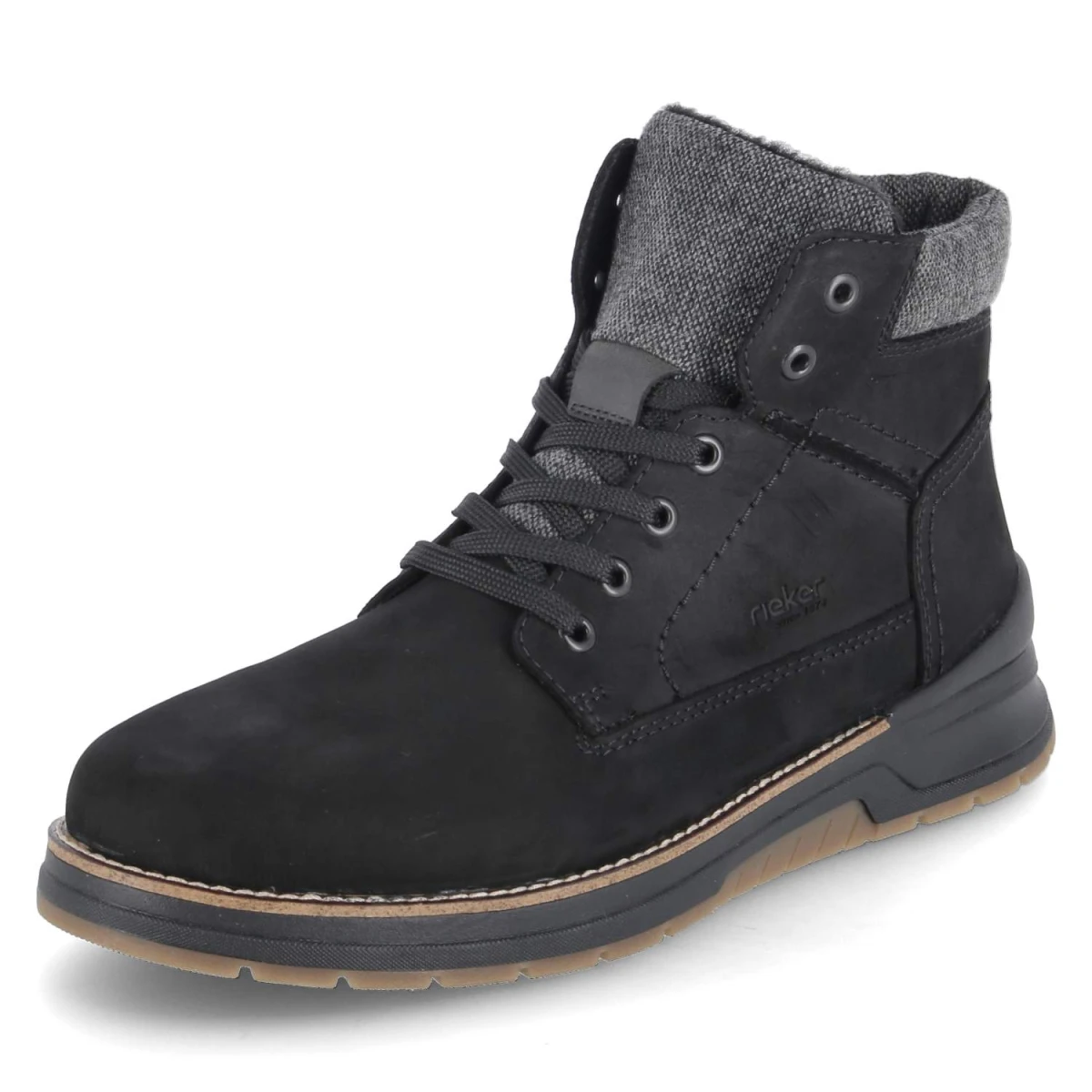 RiekerSchnürstiefeletten - schwarz