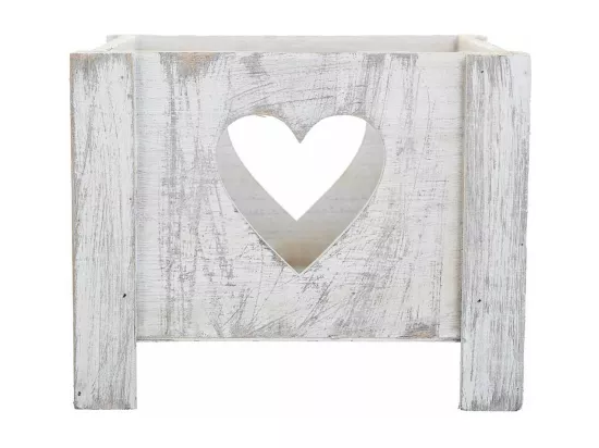 Ensemble de 2 paniers en bois blancs
