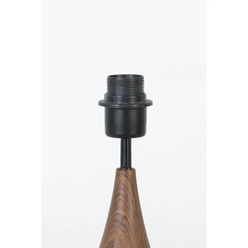 Tafellamp Svante - Zwart/Hout - Ø28cm