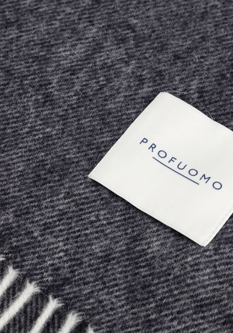 donkerblauwe profuomo sjaal scarf lambswool