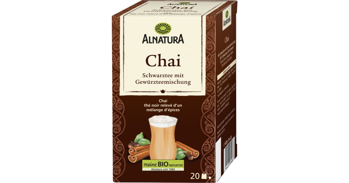 Alnatura Bio Chai Schwarztee mit Gewürzmischung