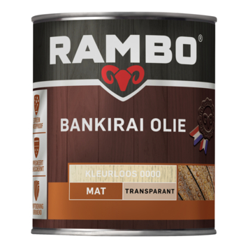 Rambo Bankirai olie transparant kleurloos 750 ml