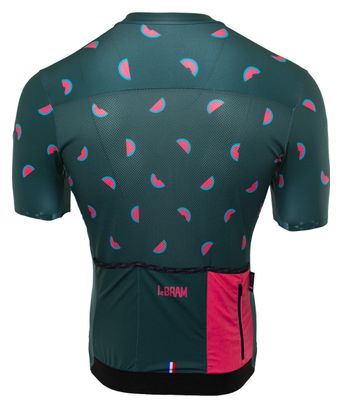 Maillot Manches Courtes LeBram Ravito Vert Coupe Ajustée