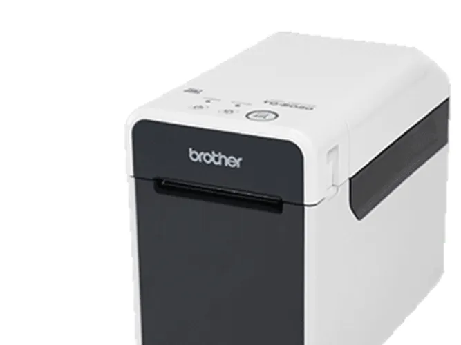Brother TD-2120N - Etiketprinter - direkte termisk - Rulle (6,3 cm) - 203 dpi - op til 152.4 mm/sek. - USB 2.0, LAN, seriel, USB vært - skærer