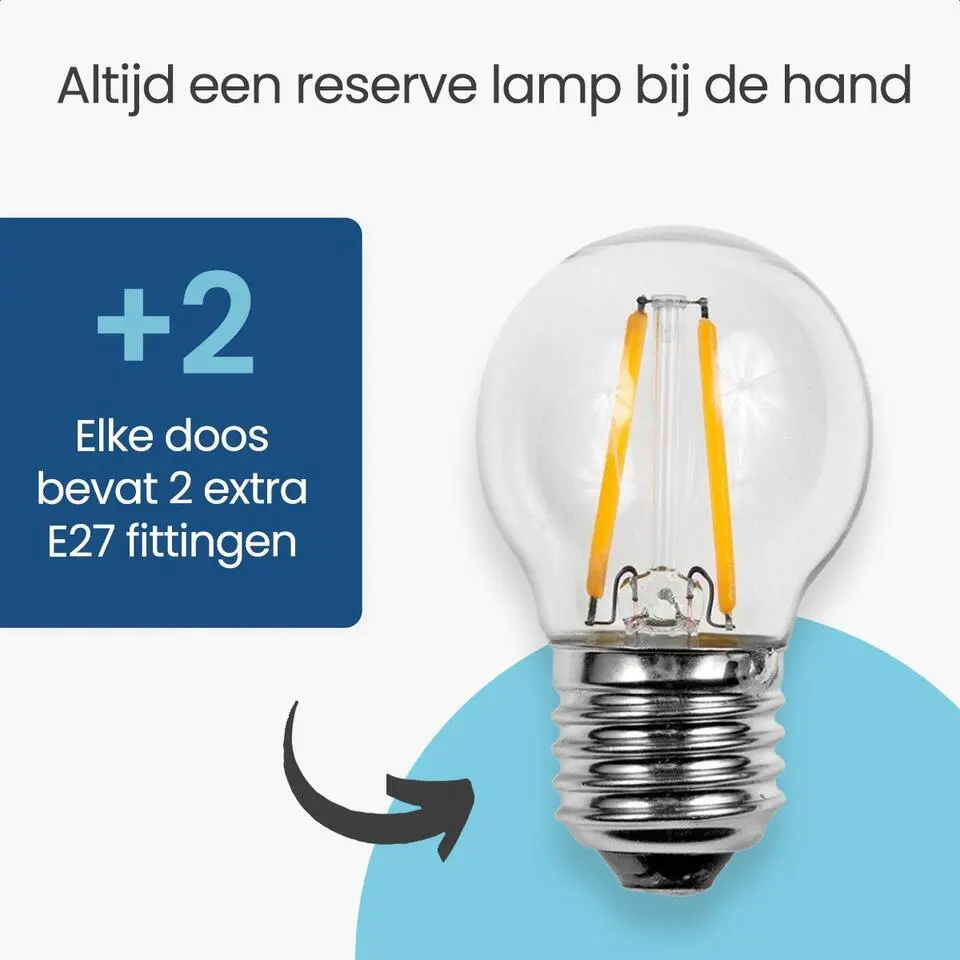 Gologi lichtsnoer buiten en binnen - Lichtslinger 5M - Tuinverlichting LED