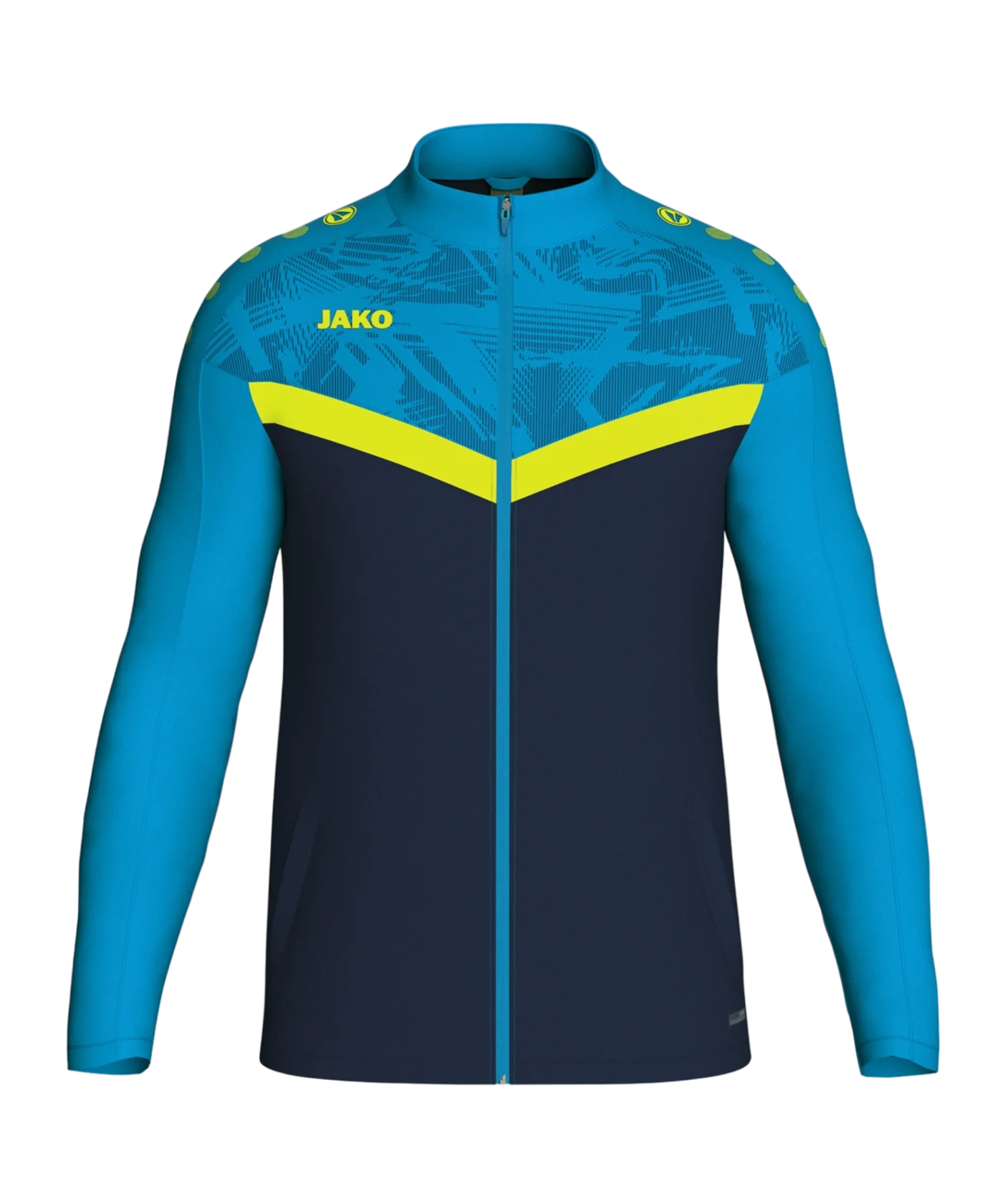 JAKO Iconic Polyesterjacke Blau Gelb F914