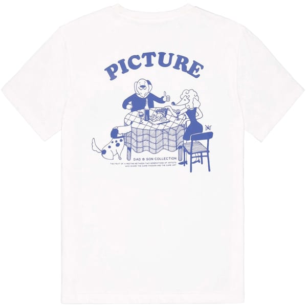 T-shirt PICTURE D&S DOGGO TEE NATURAL WHITE