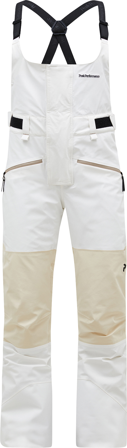 2L Stretch Bib Pants Dame Offwhite/Sand Fog