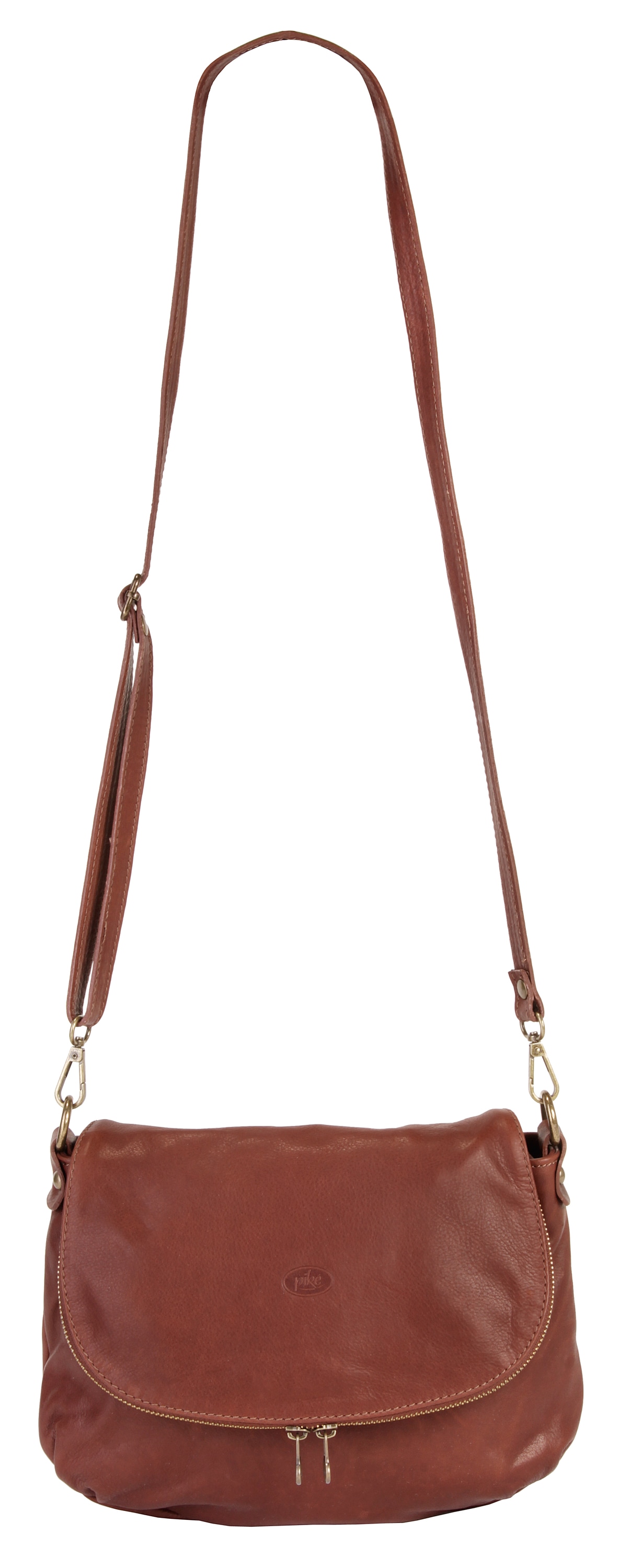 Piké Umhängetasche echt Leder, Made in Italy