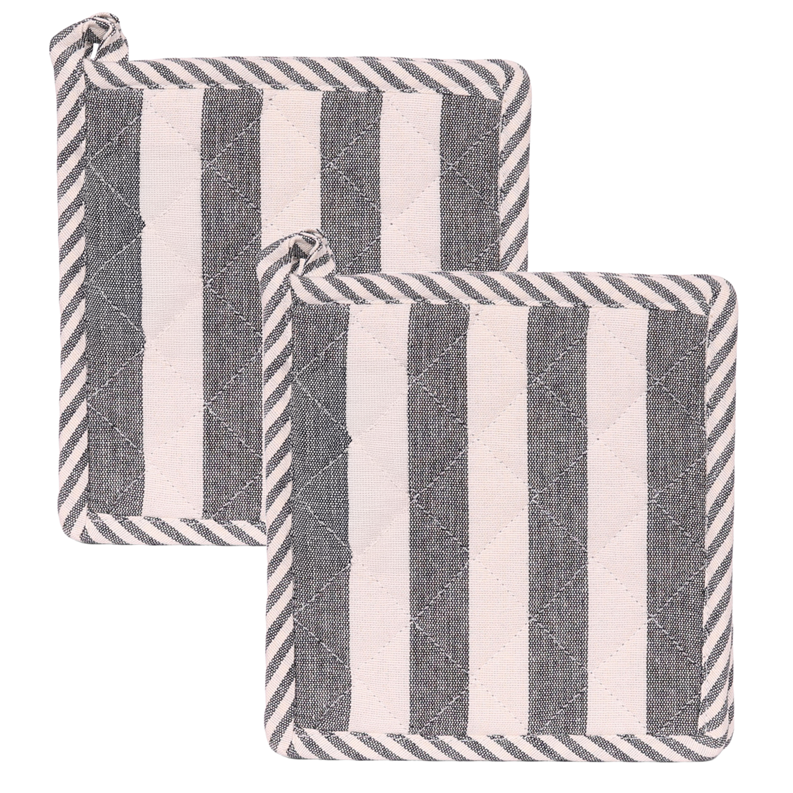 Pannenlap Emma black - set van 2