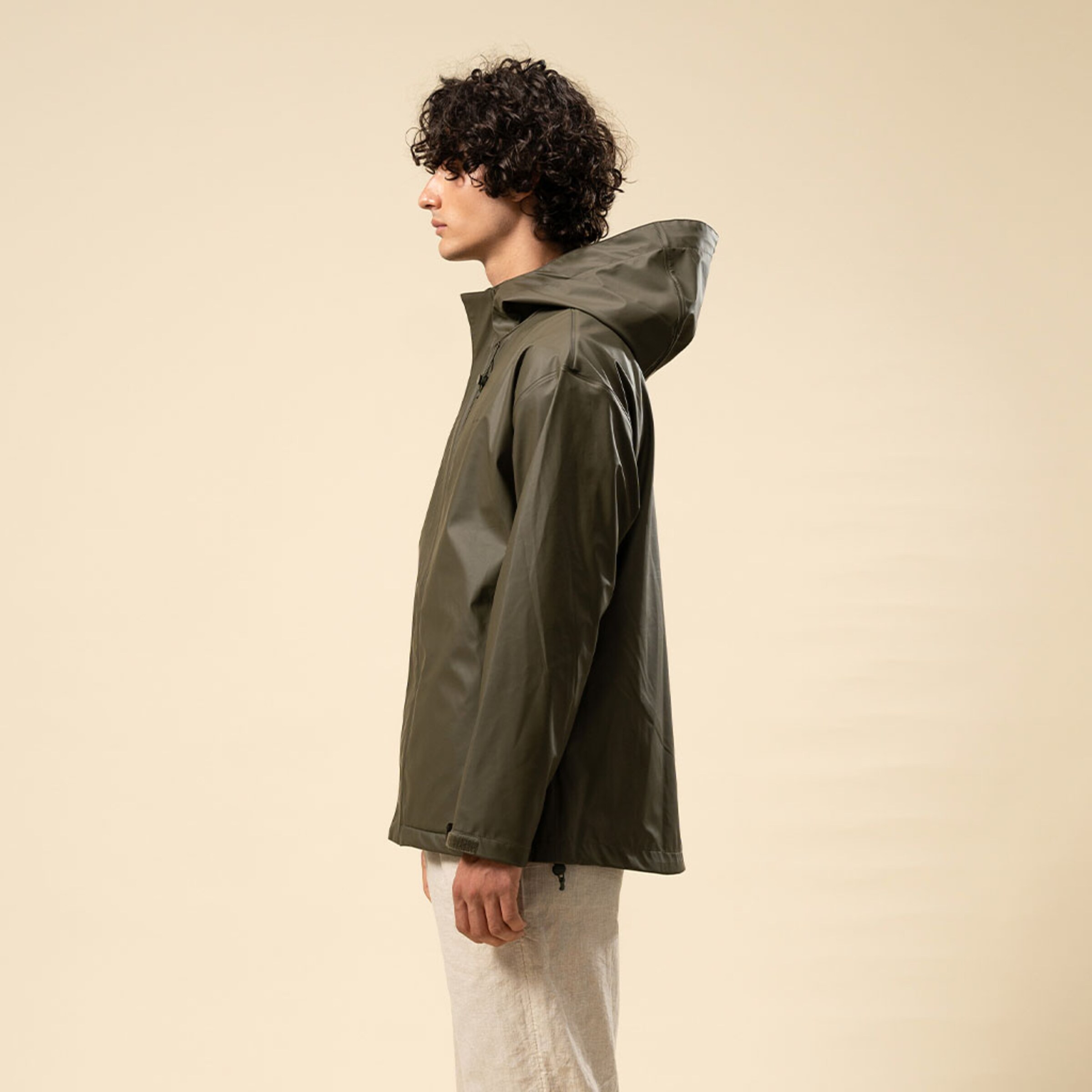 Everyday Rain Jacket Short Forest Green