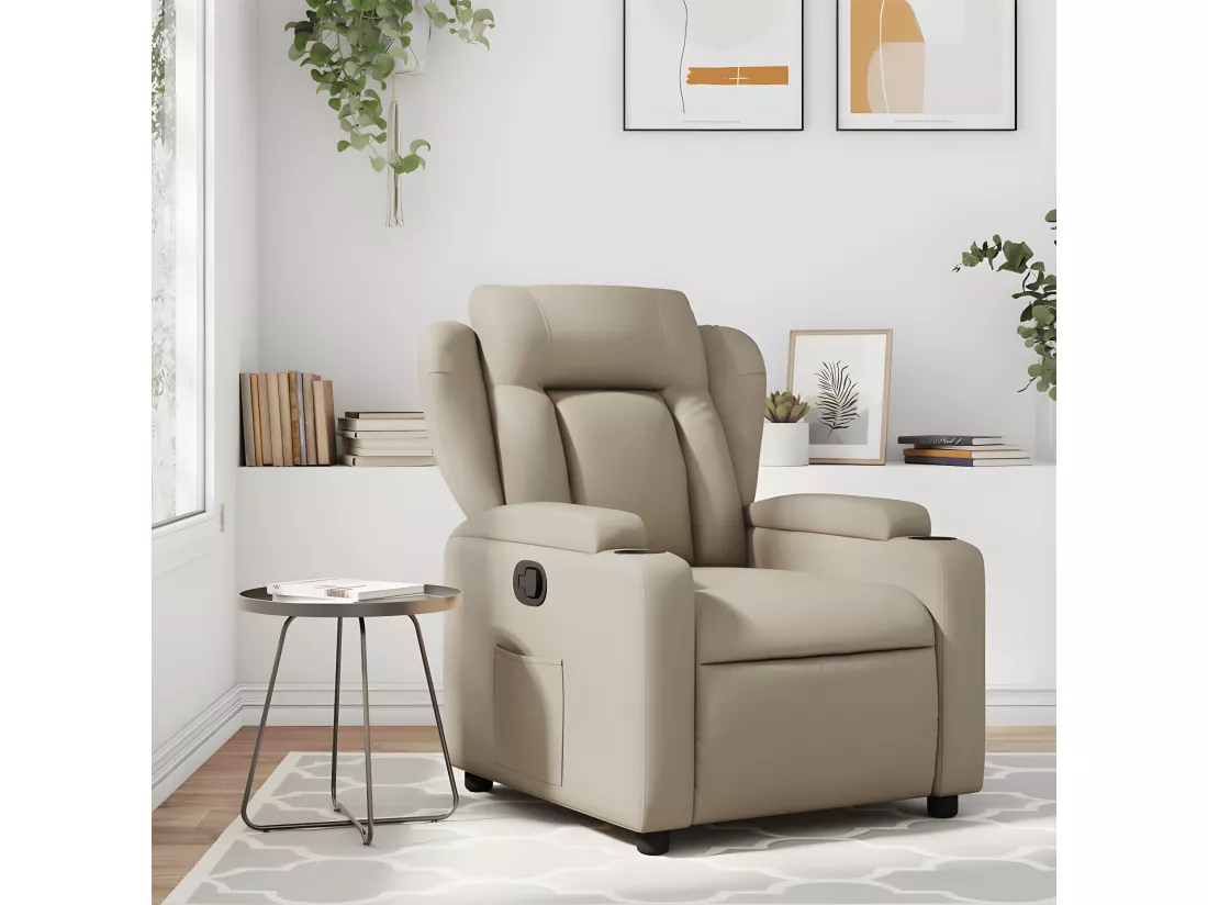 Fauteuil inclinable Cappuccino Similicuir
