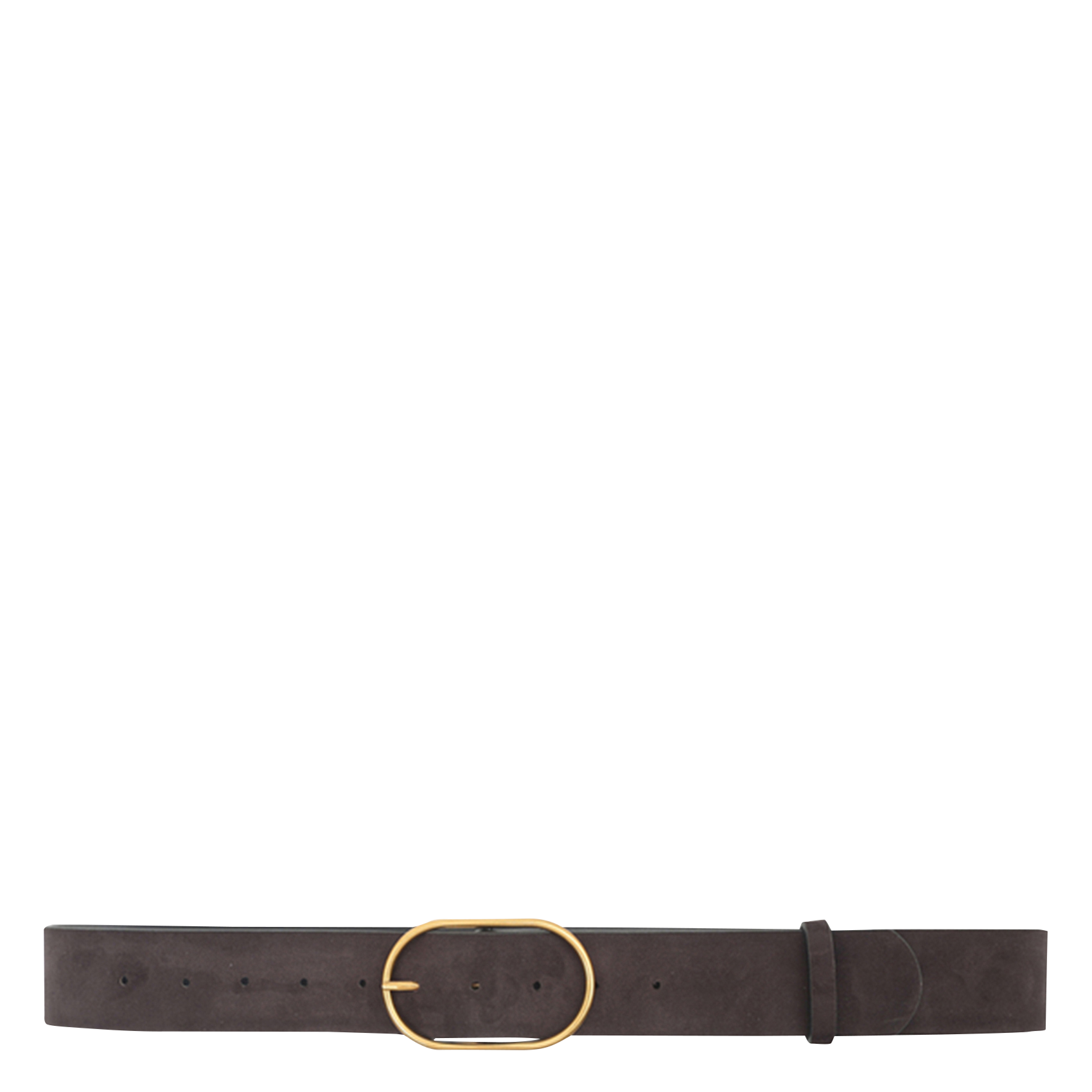 NICETAS - Ceinture en cuir velours | Argent