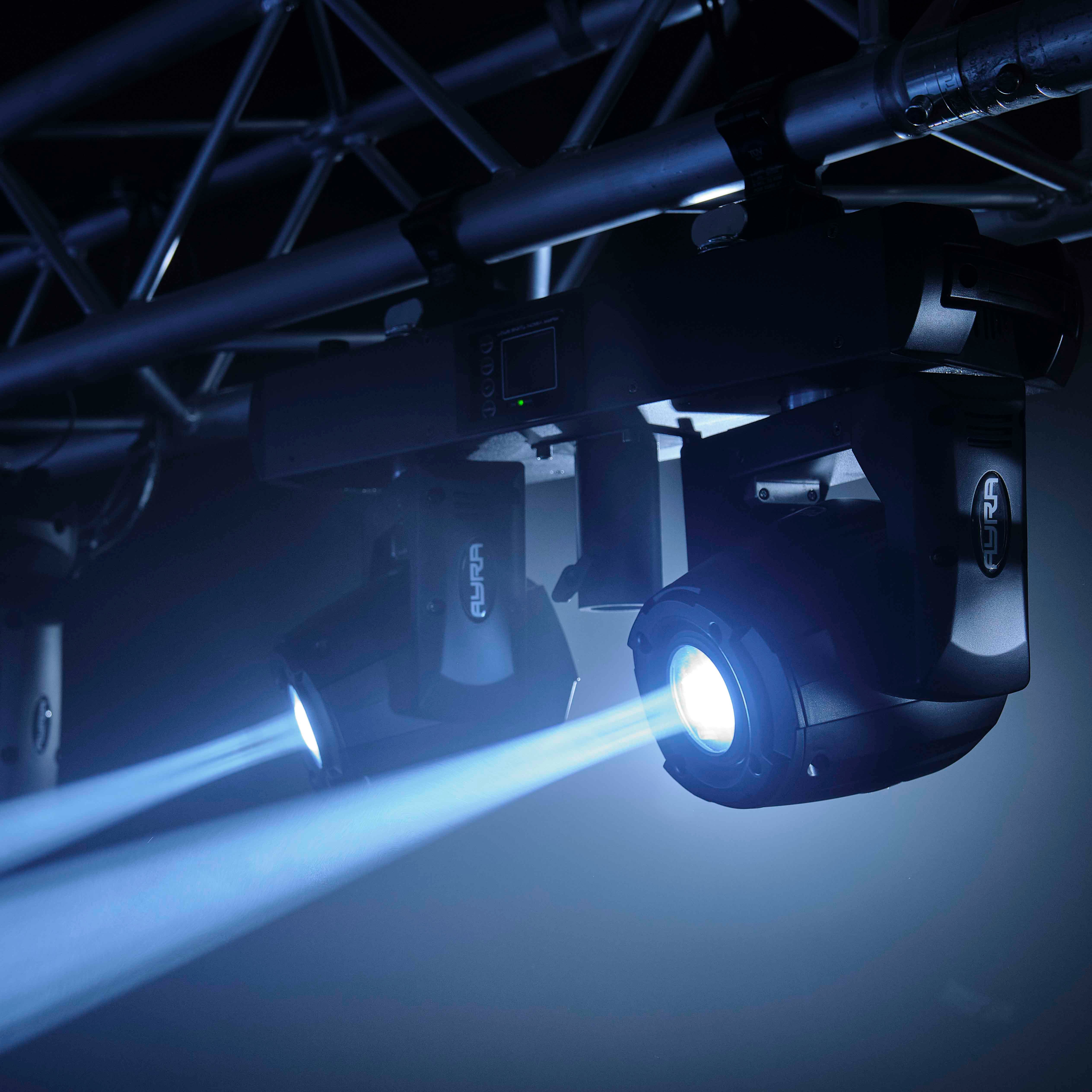 Ayra Vision Twins Spot LED movinghead set inclusief flightcase