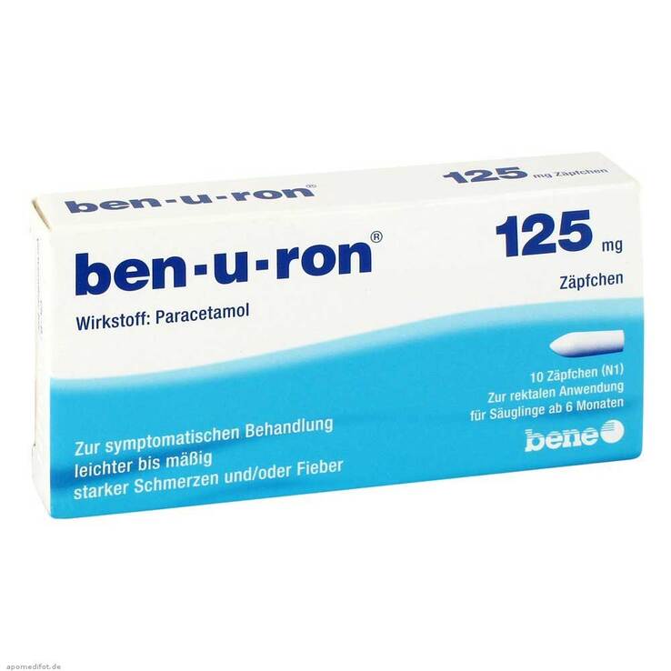 Ben-U-Ron 125 mg Suppositorien, 10 St