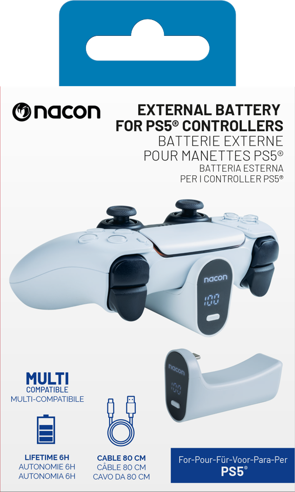 Nacon External Battery for PS5 Controller White