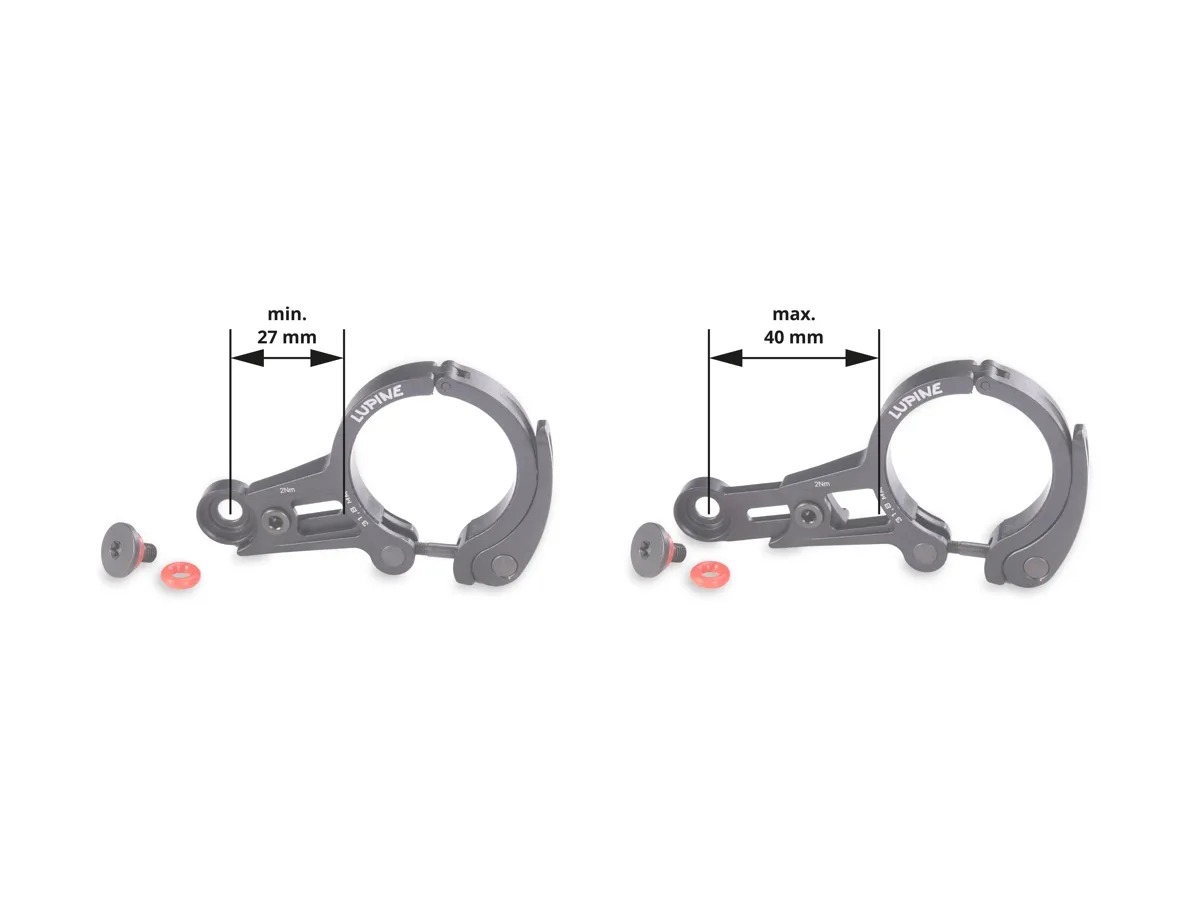 Lupine Flexmount Quickrelease 31,8mm Black