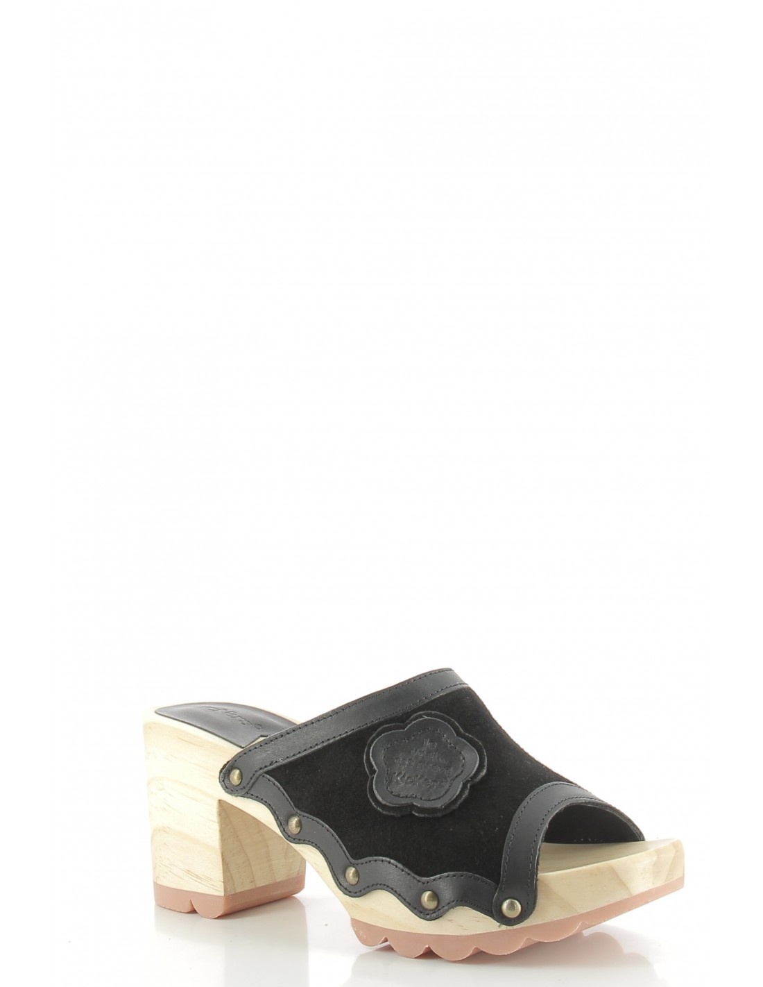 kickers Sabots à talons femme kick woodstok daim noir